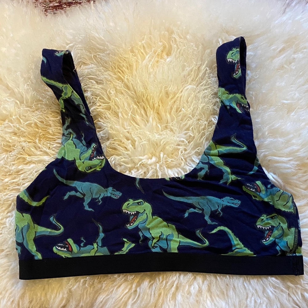 MeUndies lounge bralette TRex print - never worn